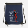 I'm Not Bad-None-Drawstring-Bag-zascanauta