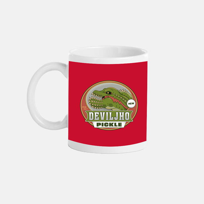 Deviljho Pickle Emblem-None-Mug-Drinkware-LAGELANTEE