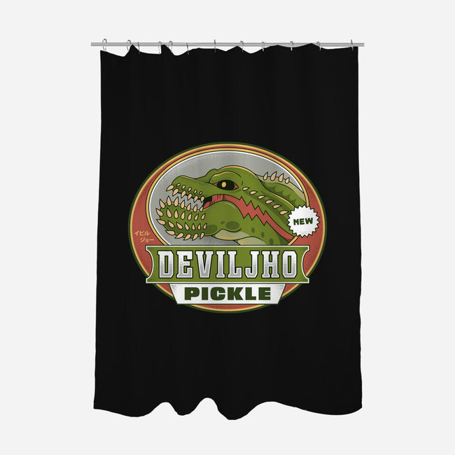 Deviljho Pickle Emblem-None-Polyester-Shower Curtain-LAGELANTEE