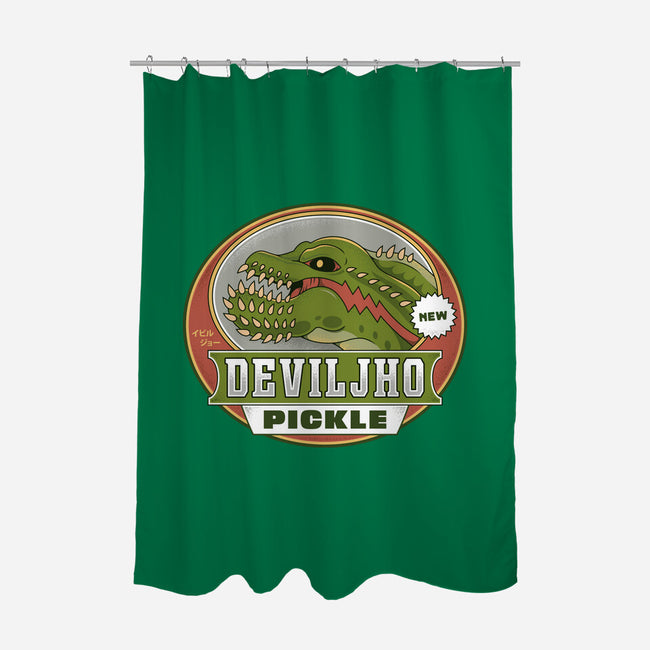 Deviljho Pickle Emblem-None-Polyester-Shower Curtain-LAGELANTEE