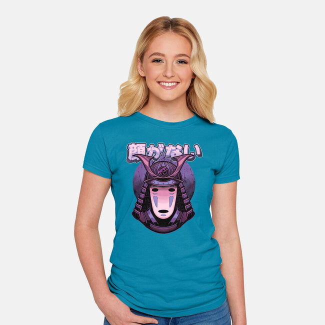 Samurai Ghost-Womens-Fitted-Tee-Astrobot Invention