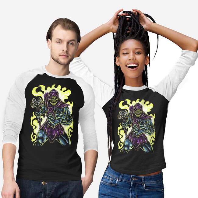 Evil Of The Greyskull-Unisex-Baseball-Tee-Nihon Bunka