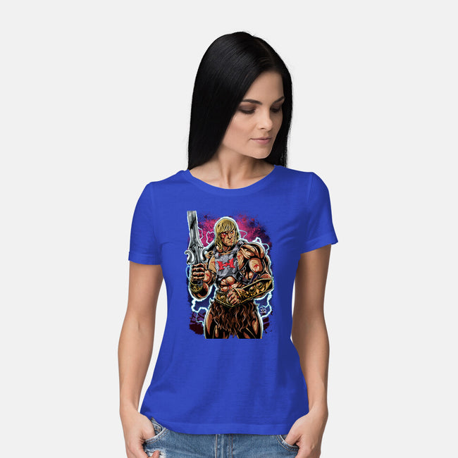 Hero Of The Greyskull-Womens-Basic-Tee-Nihon Bunka