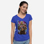 Hero Of The Greyskull-Womens-V-Neck-Tee-Nihon Bunka