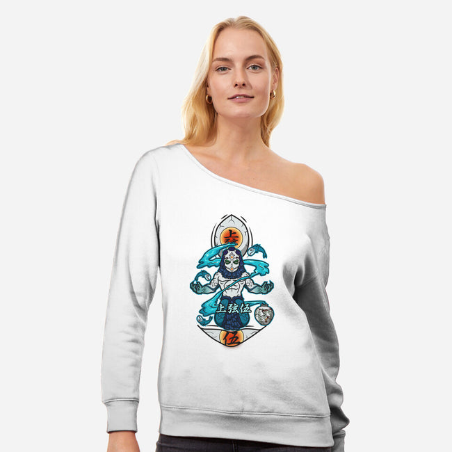 Gyokko-Womens-Off Shoulder-Sweatshirt-janlangpoako