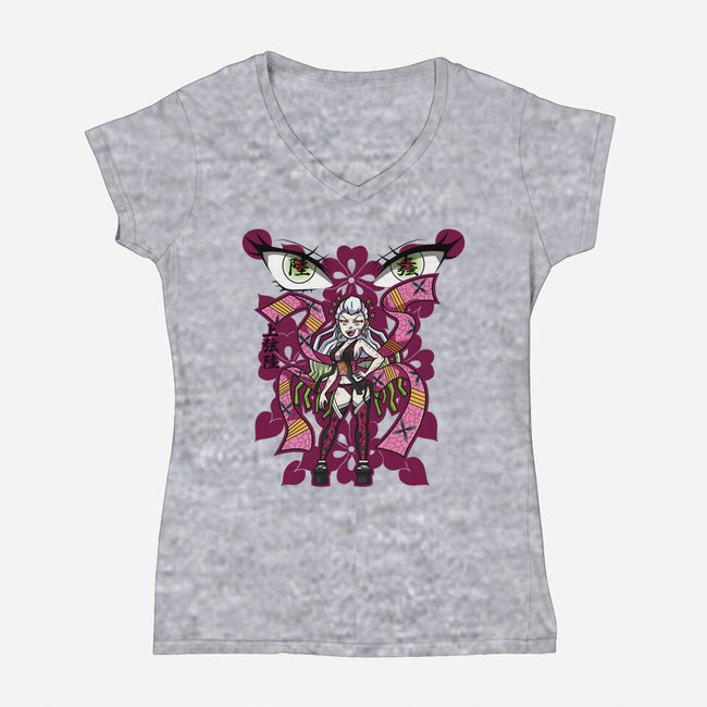 Daki-Womens-V-Neck-Tee-janlangpoako