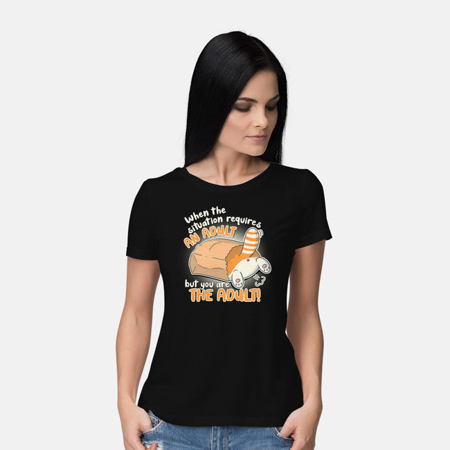Requires An Adult-Womens-Basic-Tee-Freecheese