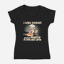 I Bake Cookies-Womens-V-Neck-Tee-Freecheese