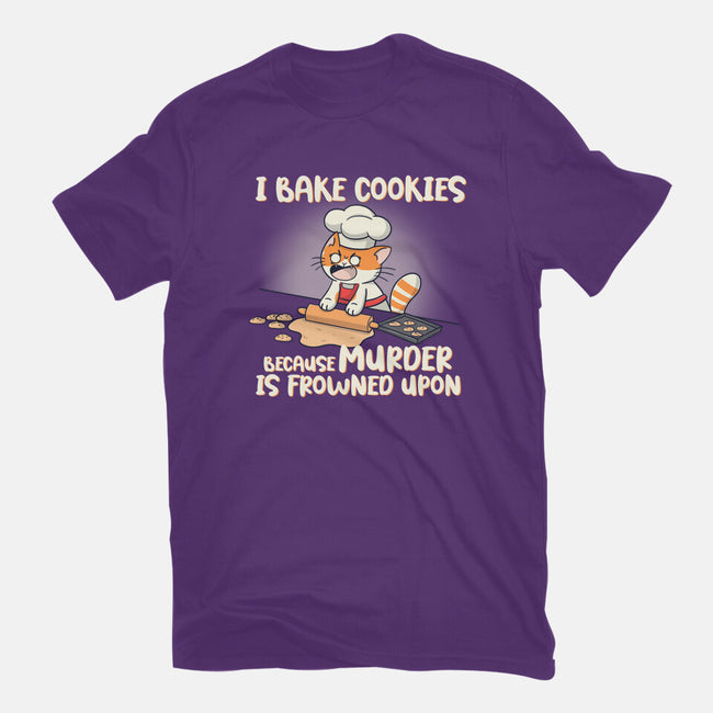 I Bake Cookies-Womens-Basic-Tee-Freecheese