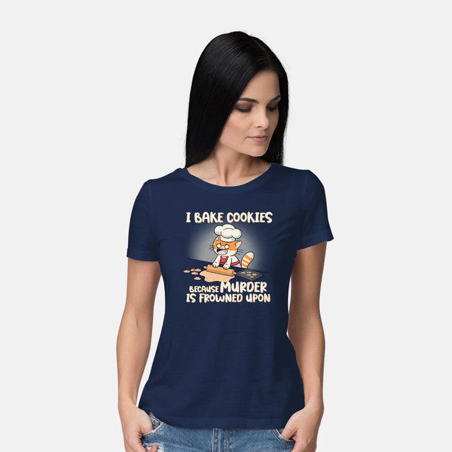 I Bake Cookies-Womens-Basic-Tee-Freecheese