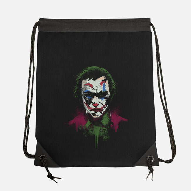 Madness Face-None-Drawstring-Bag-fanfabio