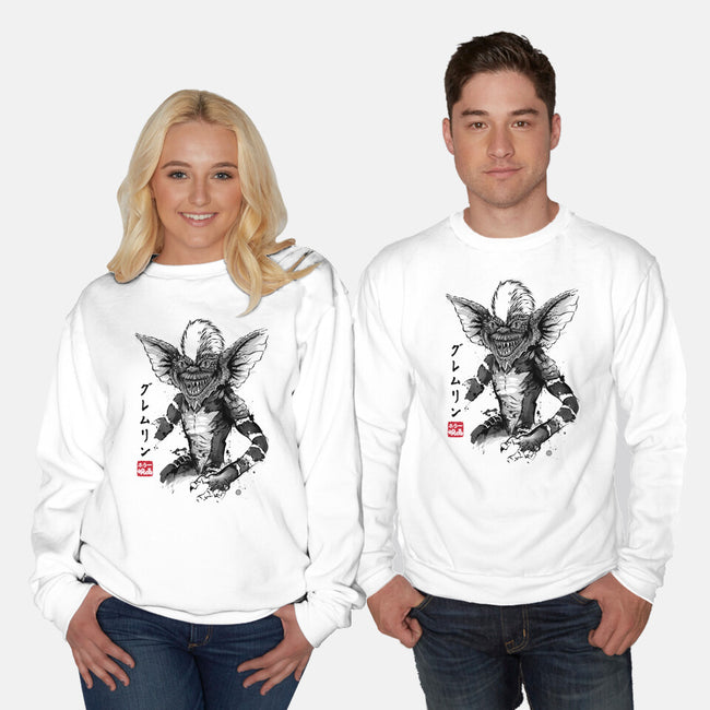 Kingston Falls Creature Sumi-e-Unisex-Crew Neck-Sweatshirt-DrMonekers