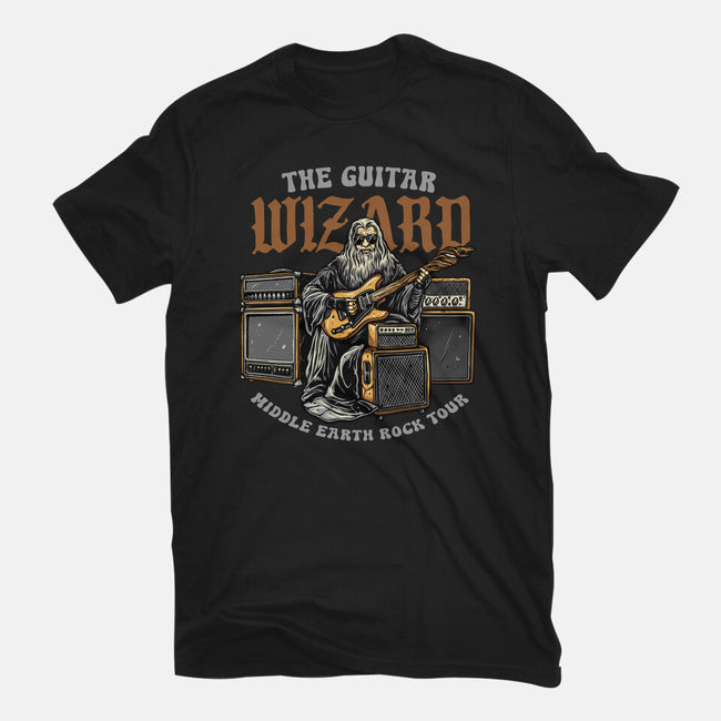 The Guitar Wizard-Womens-Fitted-Tee-glitchygorilla