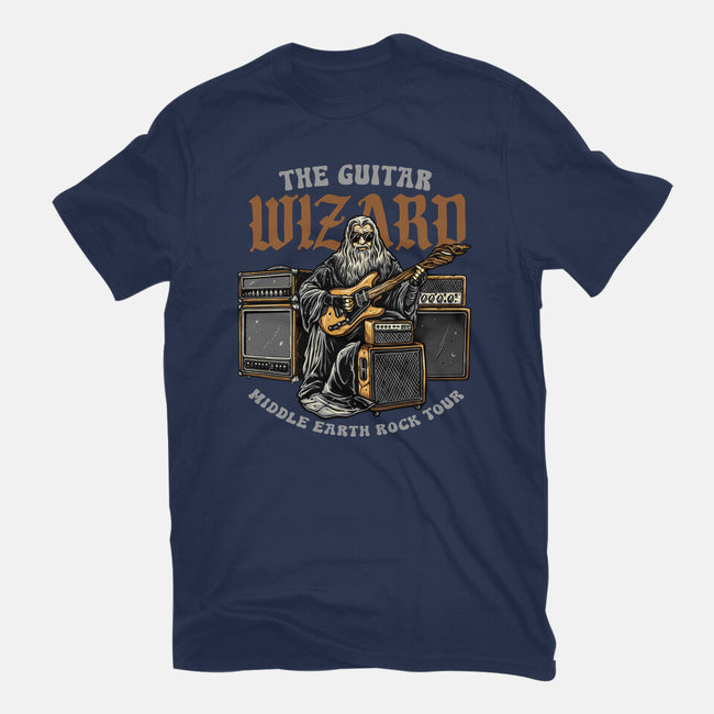 The Guitar Wizard-Womens-Basic-Tee-glitchygorilla