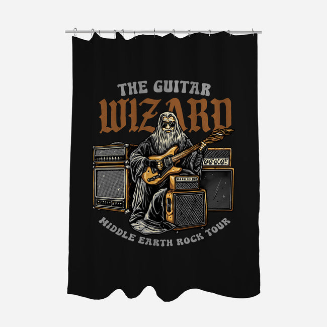 The Guitar Wizard-None-Polyester-Shower Curtain-glitchygorilla