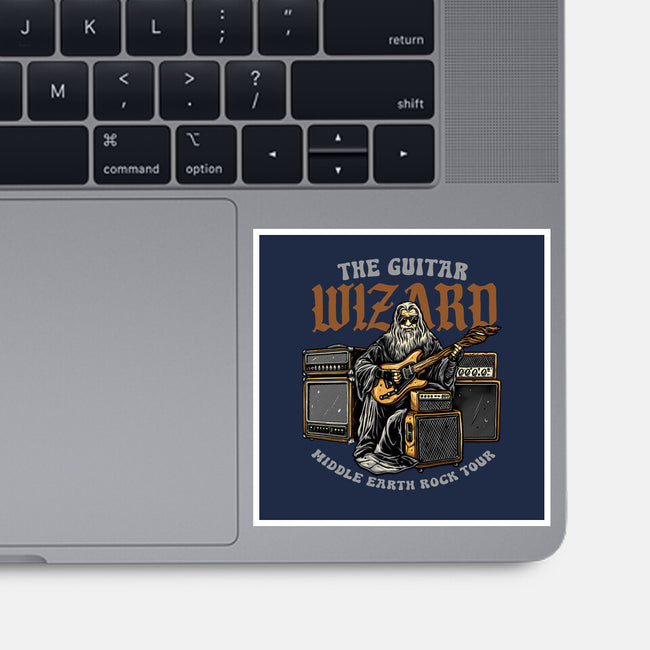 The Guitar Wizard-None-Glossy-Sticker-glitchygorilla