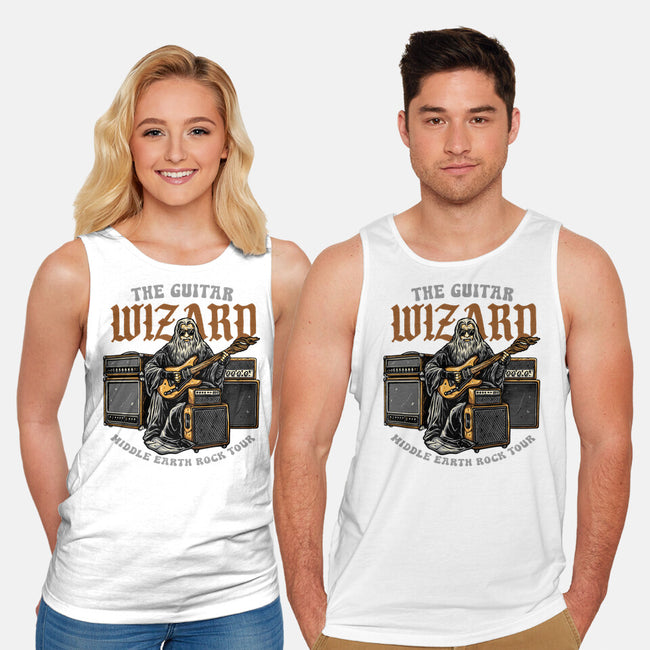 The Guitar Wizard-Unisex-Basic-Tank-glitchygorilla