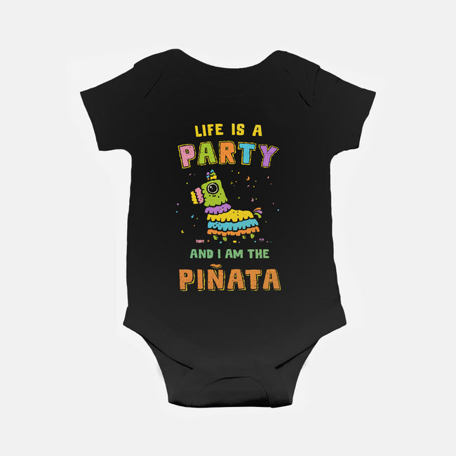 Life Is A Party-Baby-Basic-Onesie-kg07