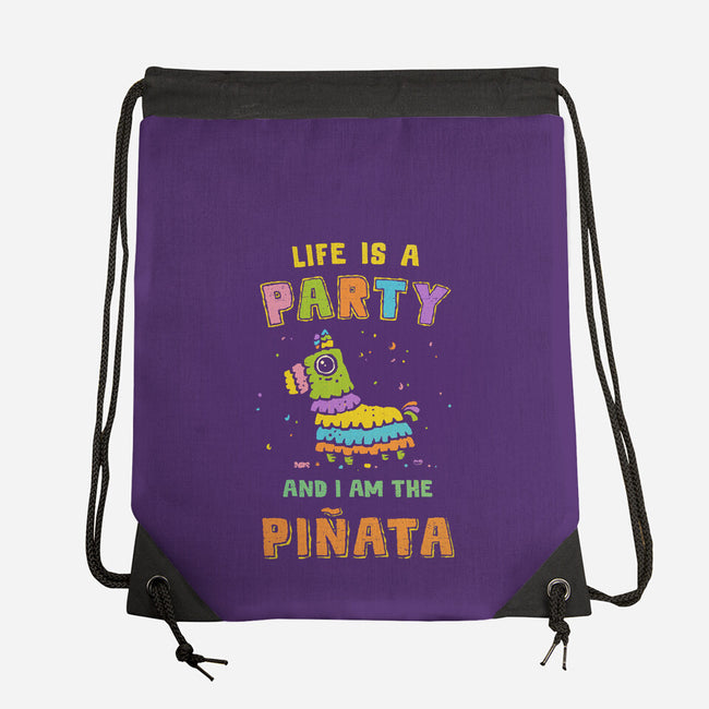 Life Is A Party-None-Drawstring-Bag-kg07