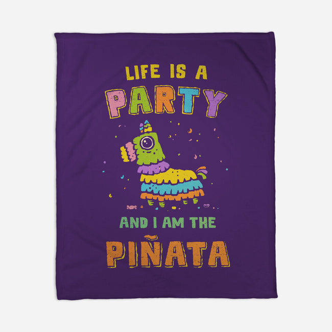 Life Is A Party-None-Fleece-Blanket-kg07