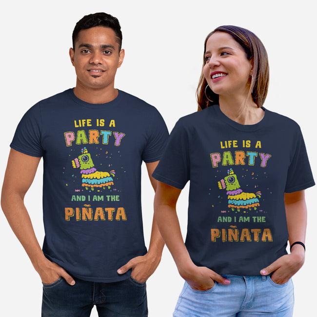 Life Is A Party-Unisex-Basic-Tee-kg07