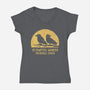 Probable Caws-Womens-V-Neck-Tee-kg07