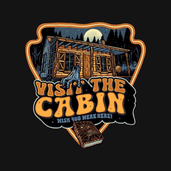 Visit The Cabin-Womens-Fitted-Tee-glitchygorilla