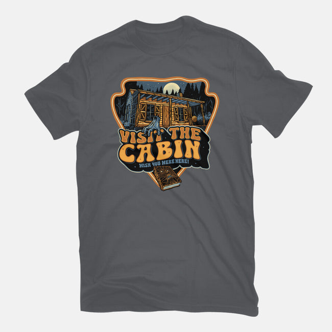 Visit The Cabin-Unisex-Basic-Tee-glitchygorilla