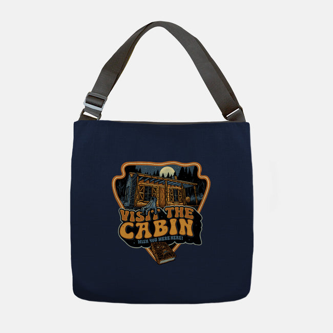 Visit The Cabin-None-Adjustable Tote-Bag-glitchygorilla