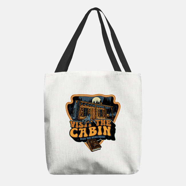 Visit The Cabin-None-Basic Tote-Bag-glitchygorilla