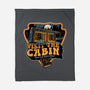 Visit The Cabin-None-Fleece-Blanket-glitchygorilla