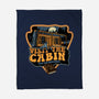 Visit The Cabin-None-Fleece-Blanket-glitchygorilla