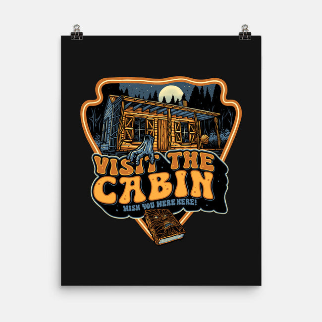 Visit The Cabin-None-Matte-Poster-glitchygorilla