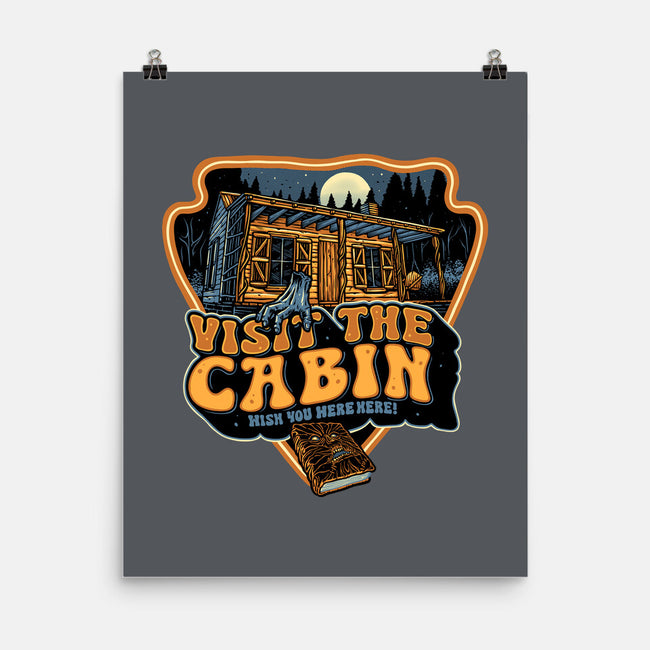 Visit The Cabin-None-Matte-Poster-glitchygorilla