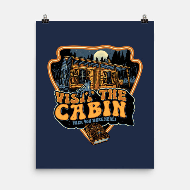 Visit The Cabin-None-Matte-Poster-glitchygorilla