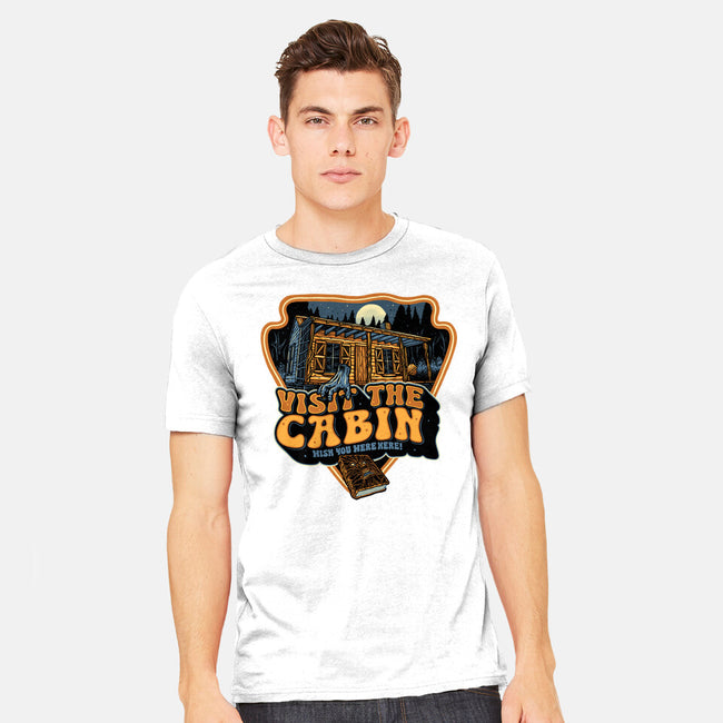 Visit The Cabin-Mens-Heavyweight-Tee-glitchygorilla