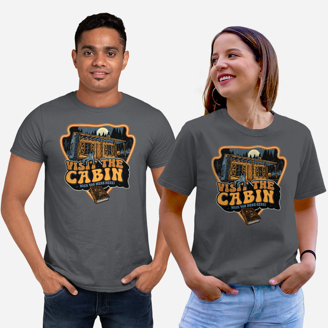 Visit The Cabin-Unisex-Basic-Tee-glitchygorilla