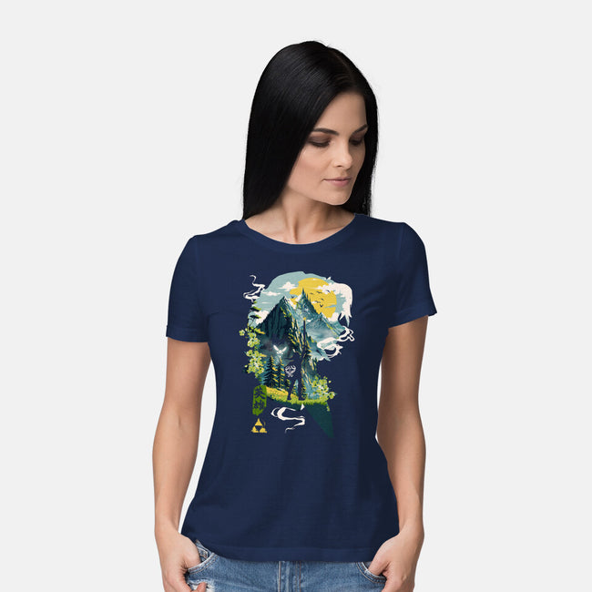 Ballad Of The Hero-Womens-Basic-Tee-Arinesart