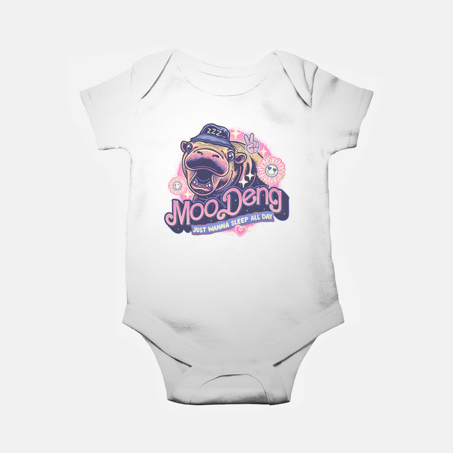 Just Wanna Sleep All Day-Baby-Basic-Onesie-glitchygorilla