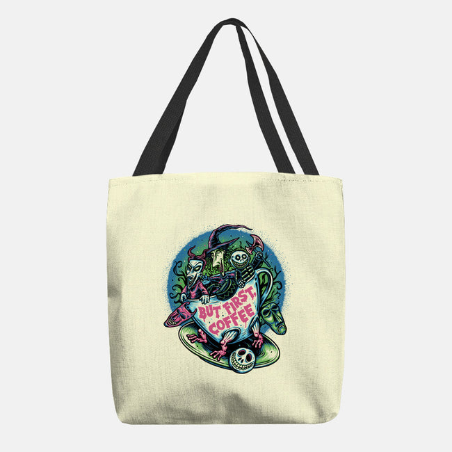 But First Coffee-None-Basic Tote-Bag-glitchygorilla