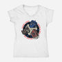 Time Benders-Womens-V-Neck-Tee-glitchygorilla