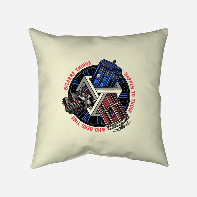 Time Benders-None-Removable Cover w Insert-Throw Pillow-glitchygorilla