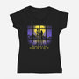 Nightmare Club-Womens-V-Neck-Tee-estudiofitas