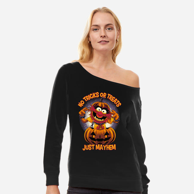 No Tricks Or Treats-Womens-Off Shoulder-Sweatshirt-rmatix