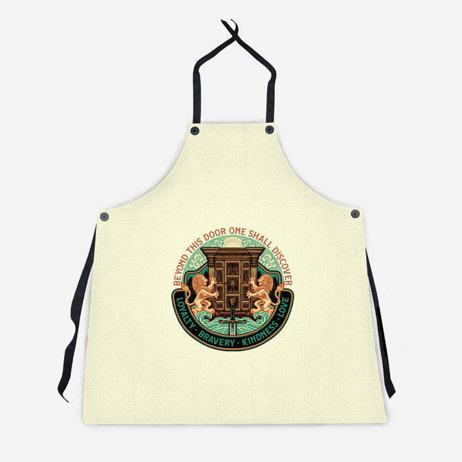 Beyond This Door-Unisex-Kitchen-Apron-glitchygorilla