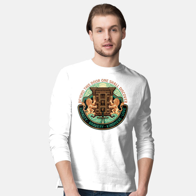 Beyond This Door-Mens-Long Sleeved-Tee-glitchygorilla