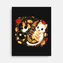 Sushi Japan Kittens-None-Stretched-Canvas-Vallina84