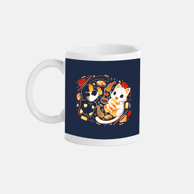 Sushi Japan Kittens-None-Mug-Drinkware-Vallina84