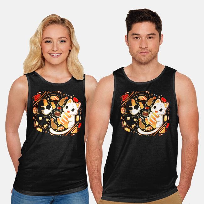 Sushi Japan Kittens-Unisex-Basic-Tank-Vallina84