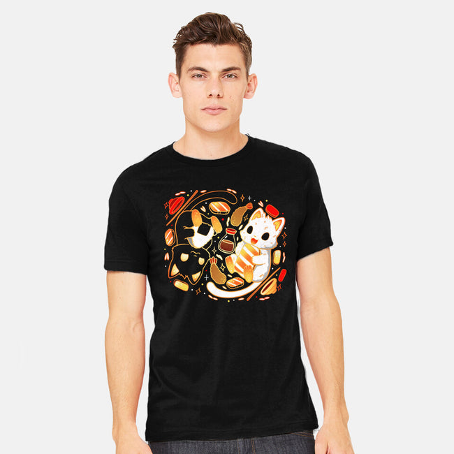 Sushi Japan Kittens-Mens-Heavyweight-Tee-Vallina84